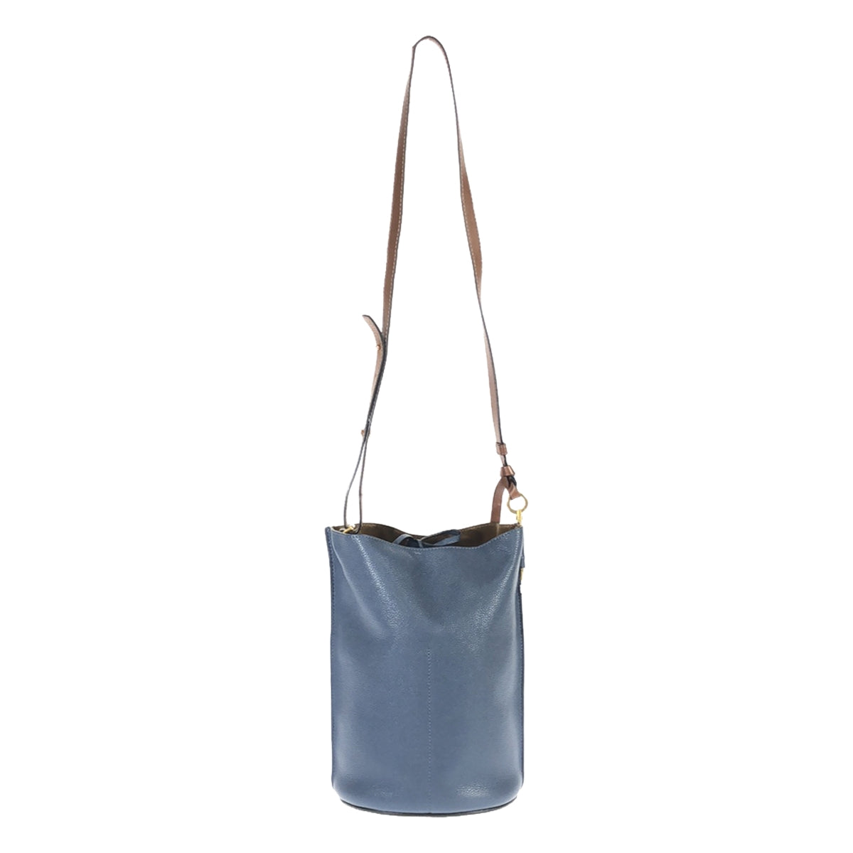 LOEWE | Gate Bucket Leather Shoulder Bag | Navy | Women's