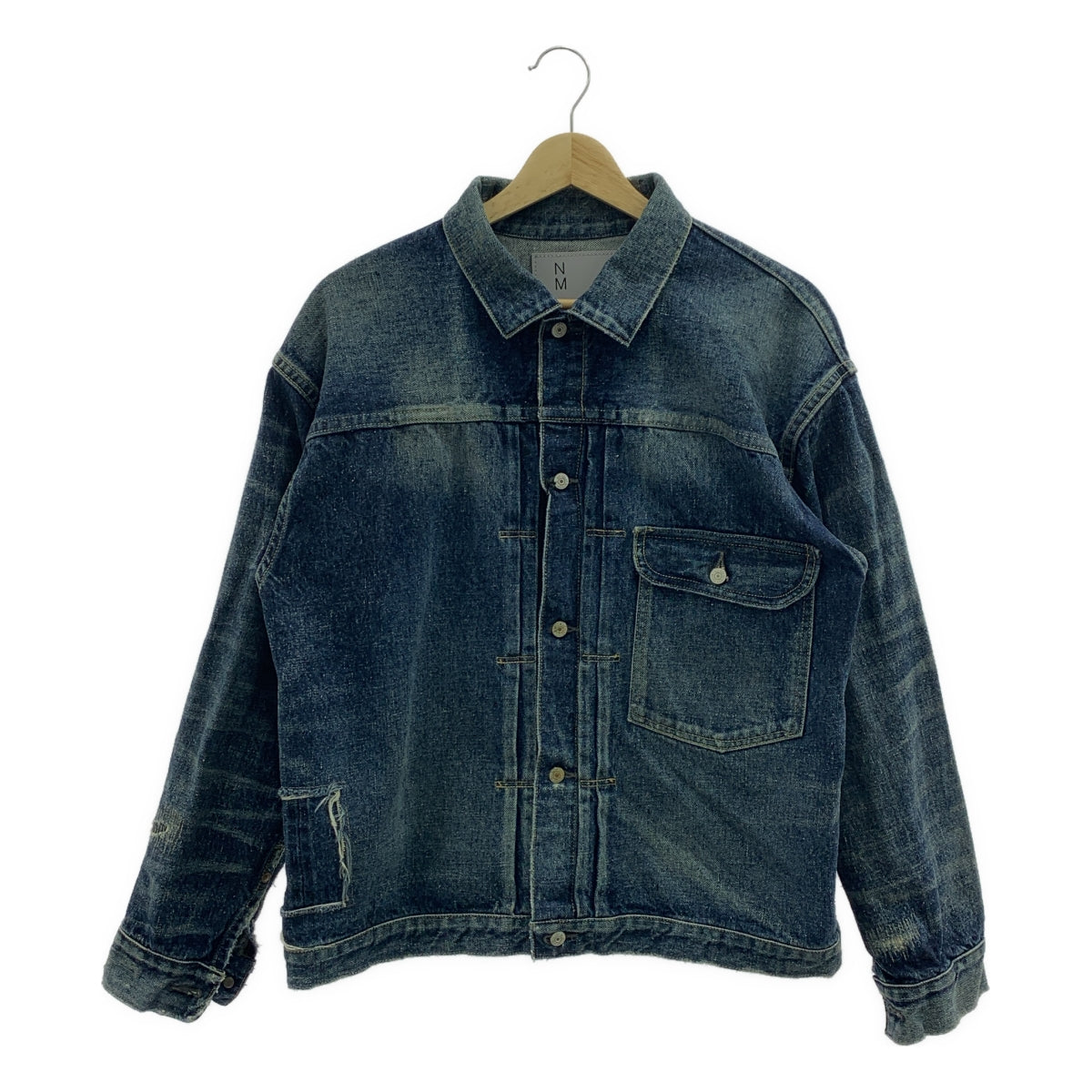 【미품】 eye JUNYA WATANABE COMME des GARCONS MAN / 아이준야 와타나베 맨 | 2024AW | × NEW MANUAL W-Name Denim Jacket 데님 재킷 | M | 인디고 | 남성