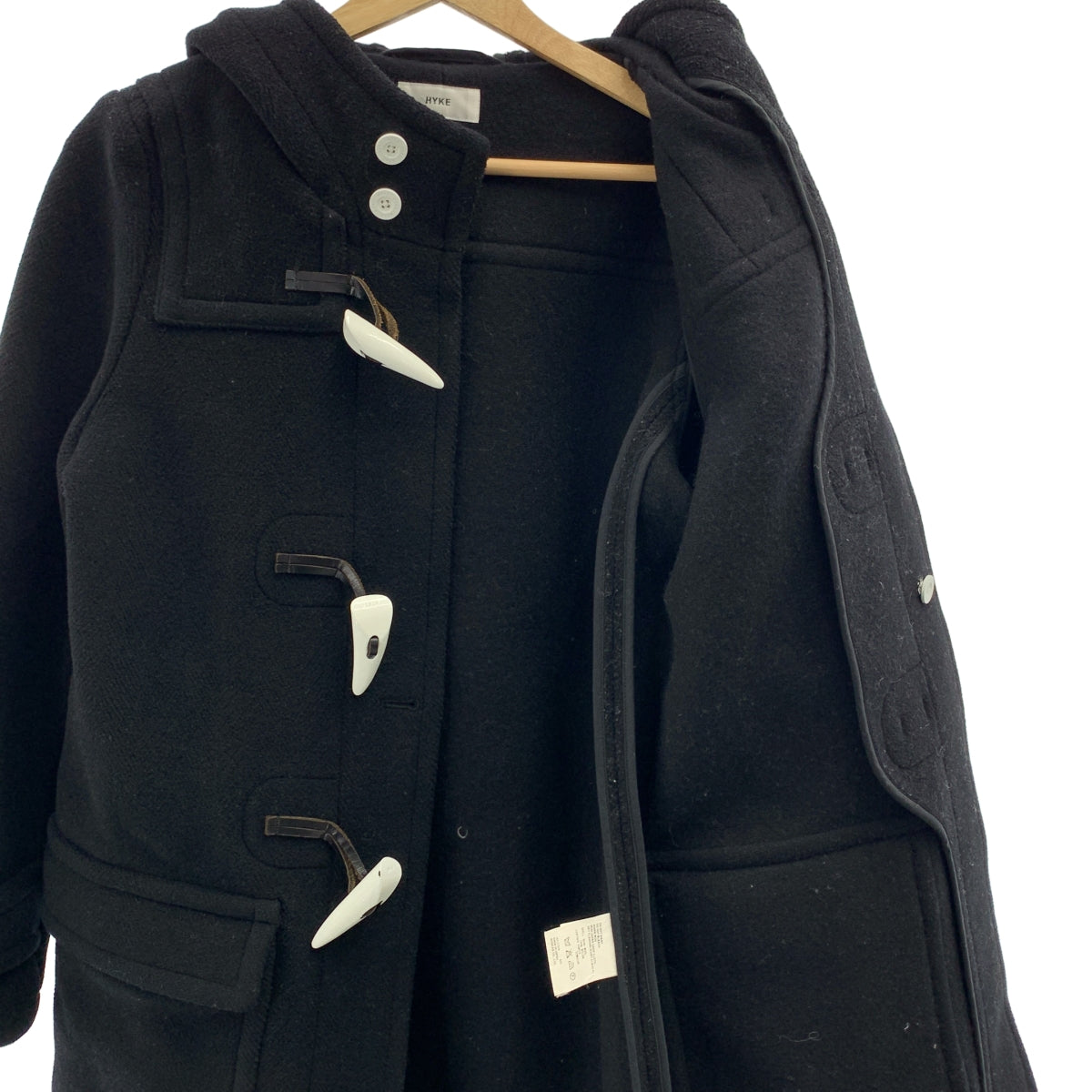 HYKE / 하이크 | 울 멜튼 더플 코트 | 1 | 여성