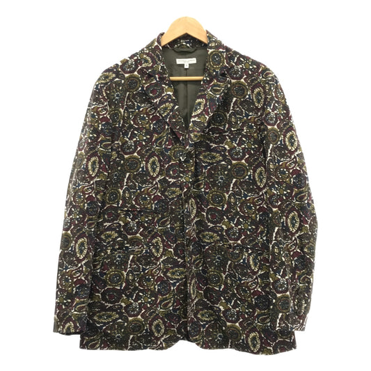 【美品】  Engineered Garments / エンジニアドガーメンツ | × BEAMS PLUS /  Loiter Jacket-Olive Cotton Batik / 総柄 ロイタージャケット / 総裏地 | S | マルチカラー | メンズ