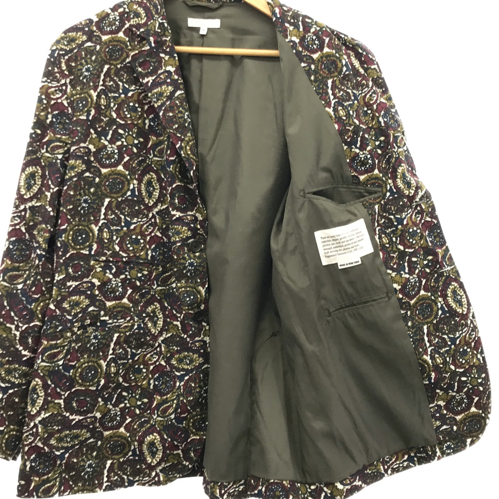 【美品】  Engineered Garments / エンジニアドガーメンツ | × BEAMS PLUS /  Loiter Jacket-Olive Cotton Batik / 総柄 ロイタージャケット / 総裏地 | S | マルチカラー | メンズ