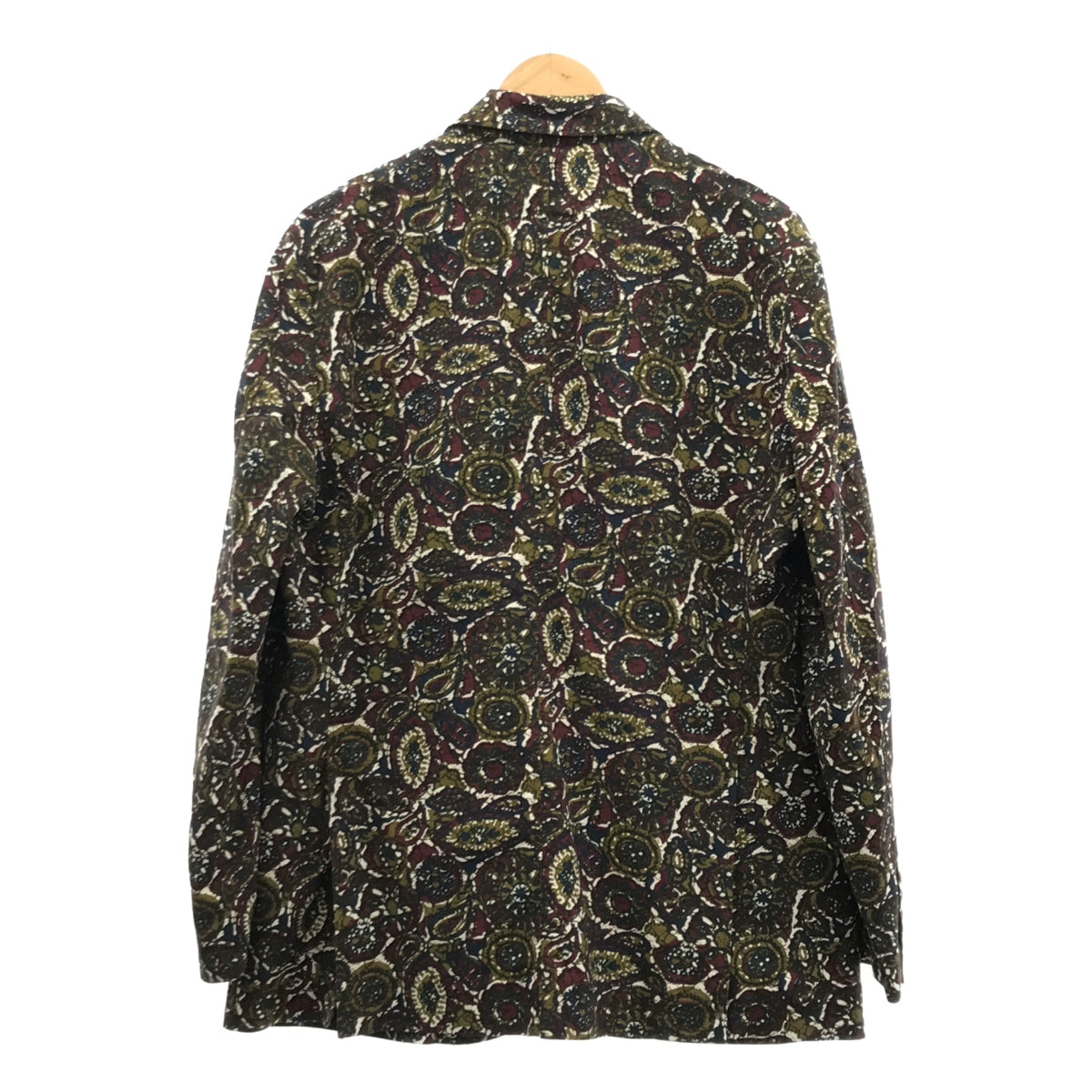 【美品】  Engineered Garments / エンジニアドガーメンツ | × BEAMS PLUS /  Loiter Jacket-Olive Cotton Batik / 総柄 ロイタージャケット / 総裏地 | S | マルチカラー | メンズ