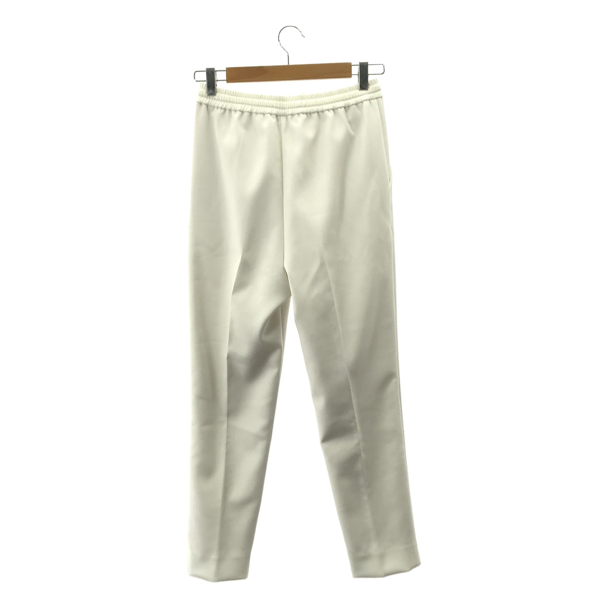 [狀態極佳] yori | 霧面雙十字棒休閒褲 | 36碼 | 白色 | 女款