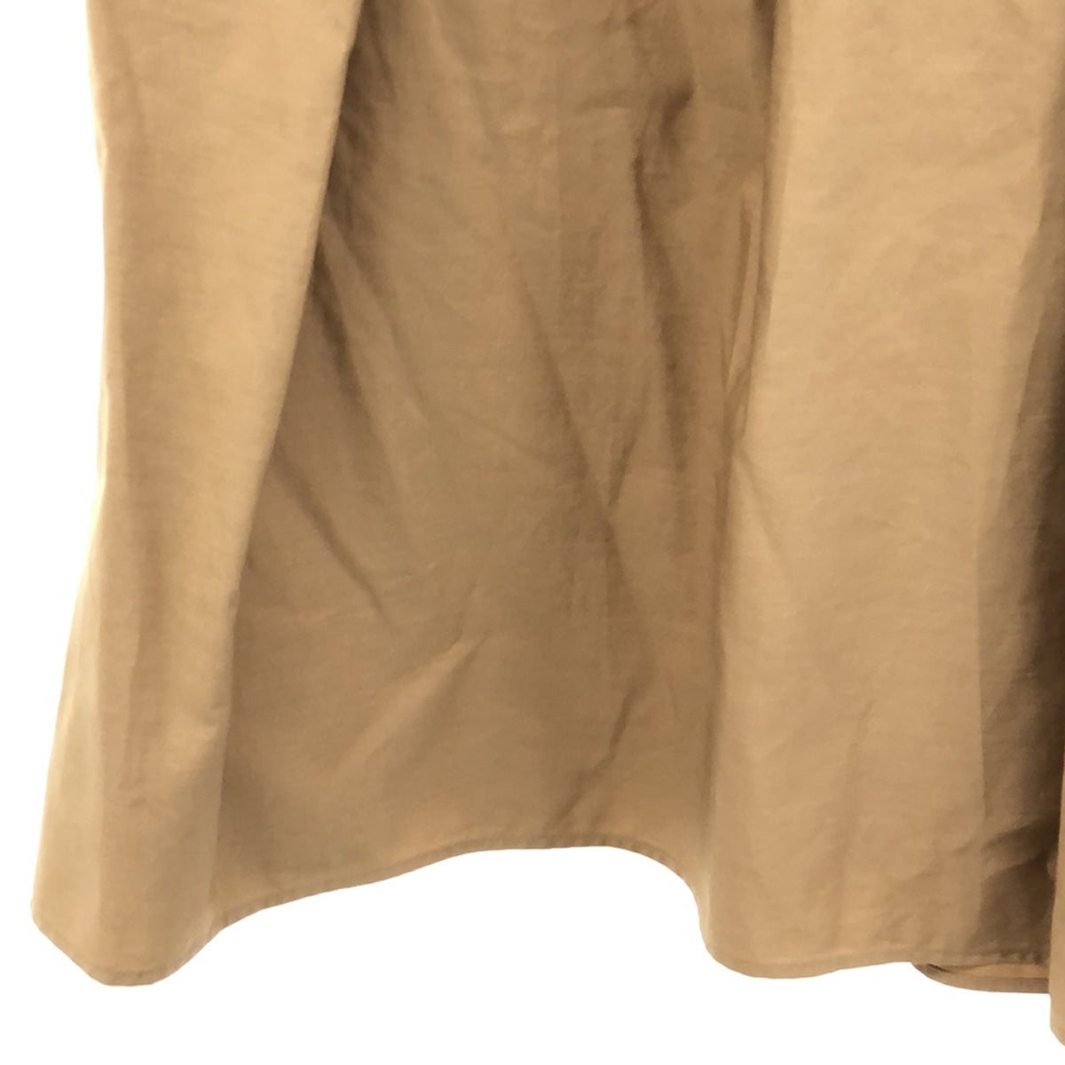 [New] FERRAGAMO | Cotton Tuck Voluminous Skirt | Size 38 | Beige | Women's