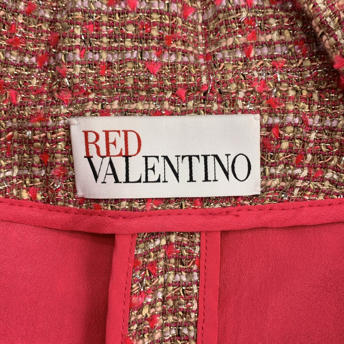 RED VALENTINO | 粗花呢外套與百褶裙套裝 | 尺寸 38 |