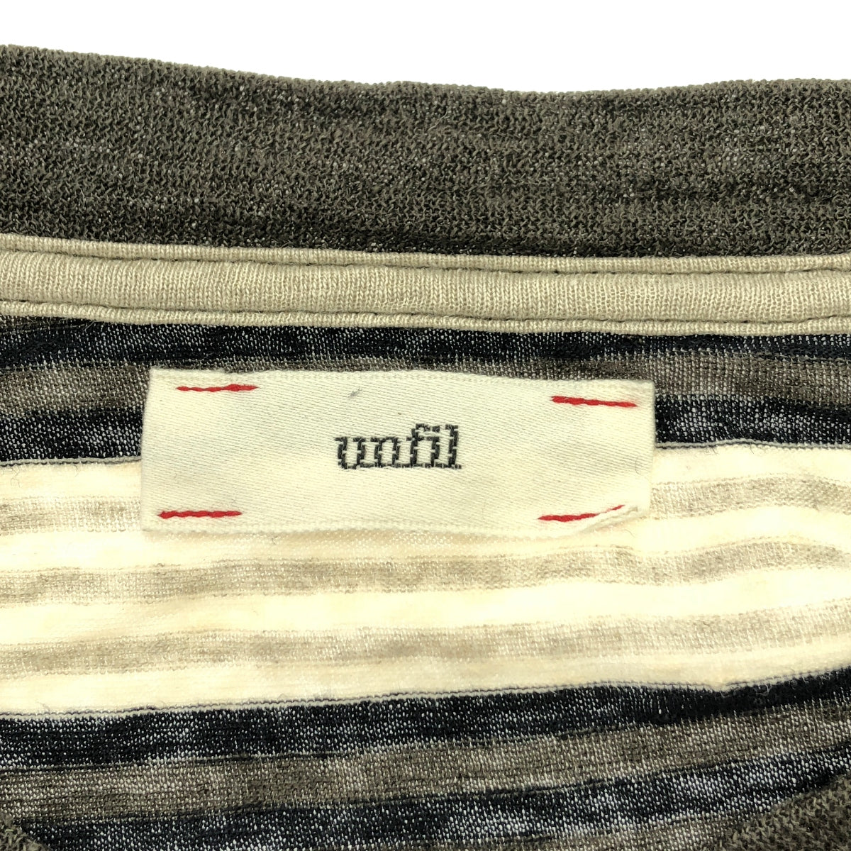 unfil / アンフィル | french linen jersey T-shirt dress フレンチリネン ジャージー ドレス ワンピース | 1 | マルチカラー | レディース