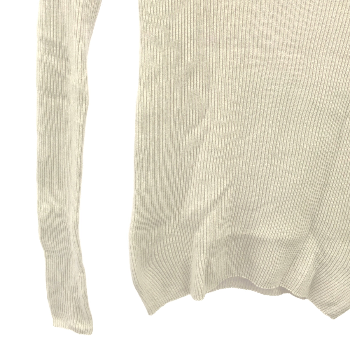 GALERIE VIE | Premiere Wool Rib Crew Neck Pullover Knit | F | Light Gray | Women's