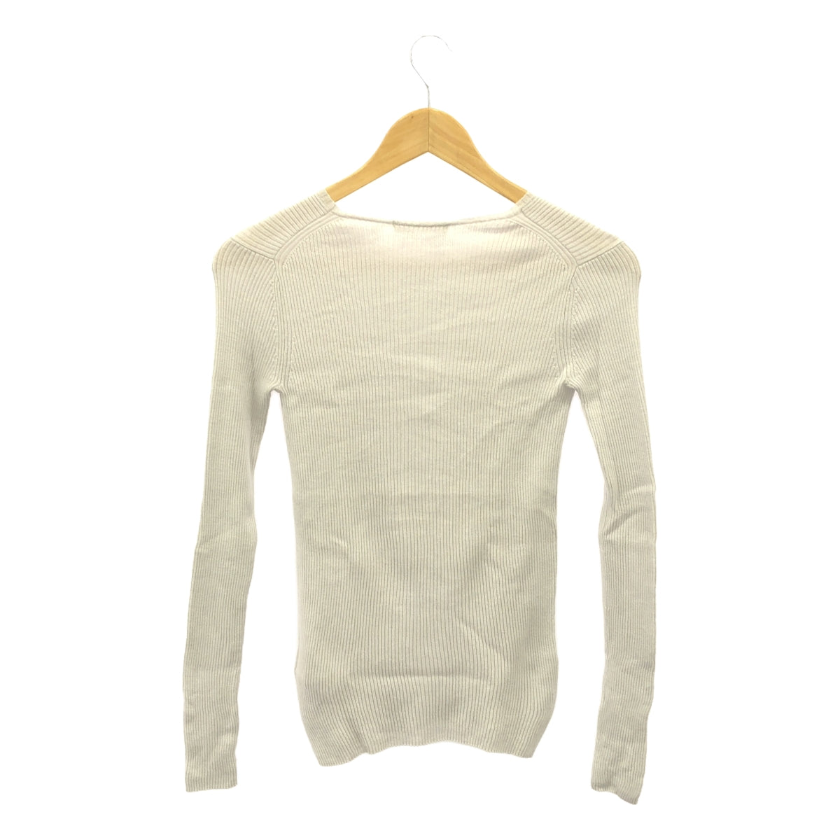 GALERIE VIE | Premiere Wool Rib Crew Neck Pullover Knit | F | Light Gray | Women's