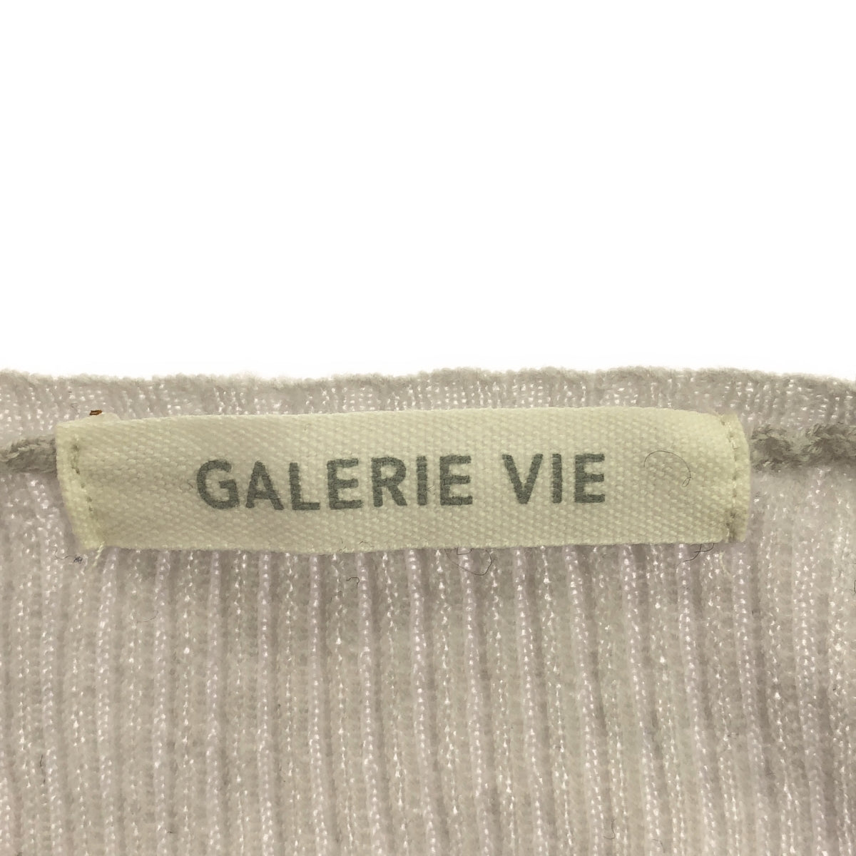 GALERIE VIE | Premiere Wool Rib Crew Neck Pullover Knit | F | Light Gray | Women's