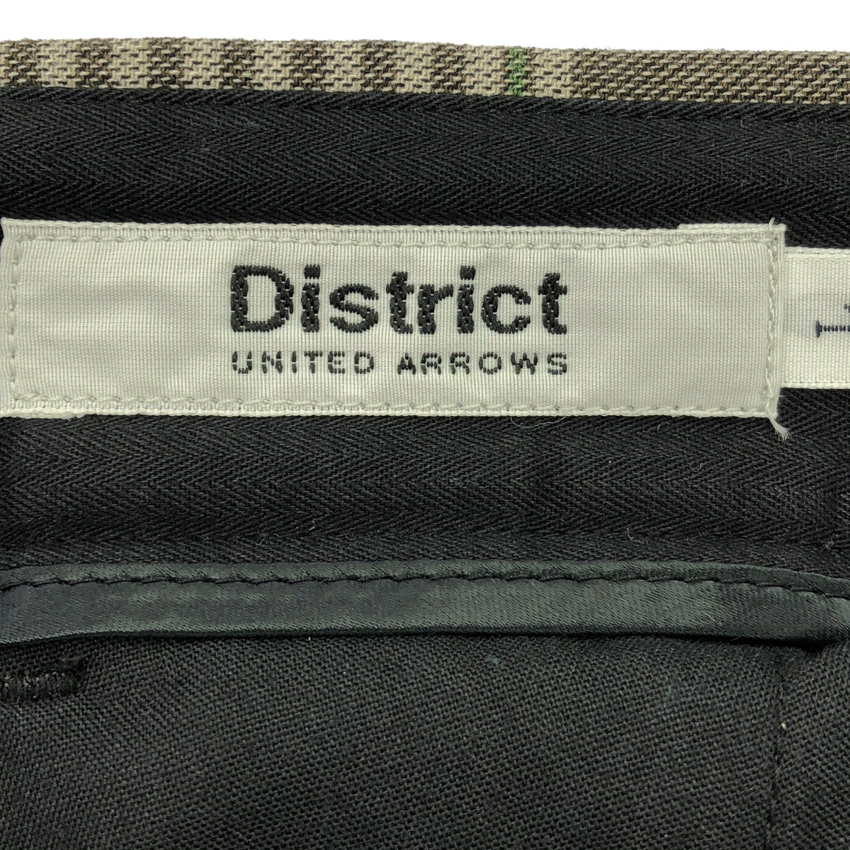 District UNITED ARROWS / 디스트릭트 유나이티드 애로즈 | 탁 글렌 플레이드 릴렉스 테이퍼드 팬츠 |