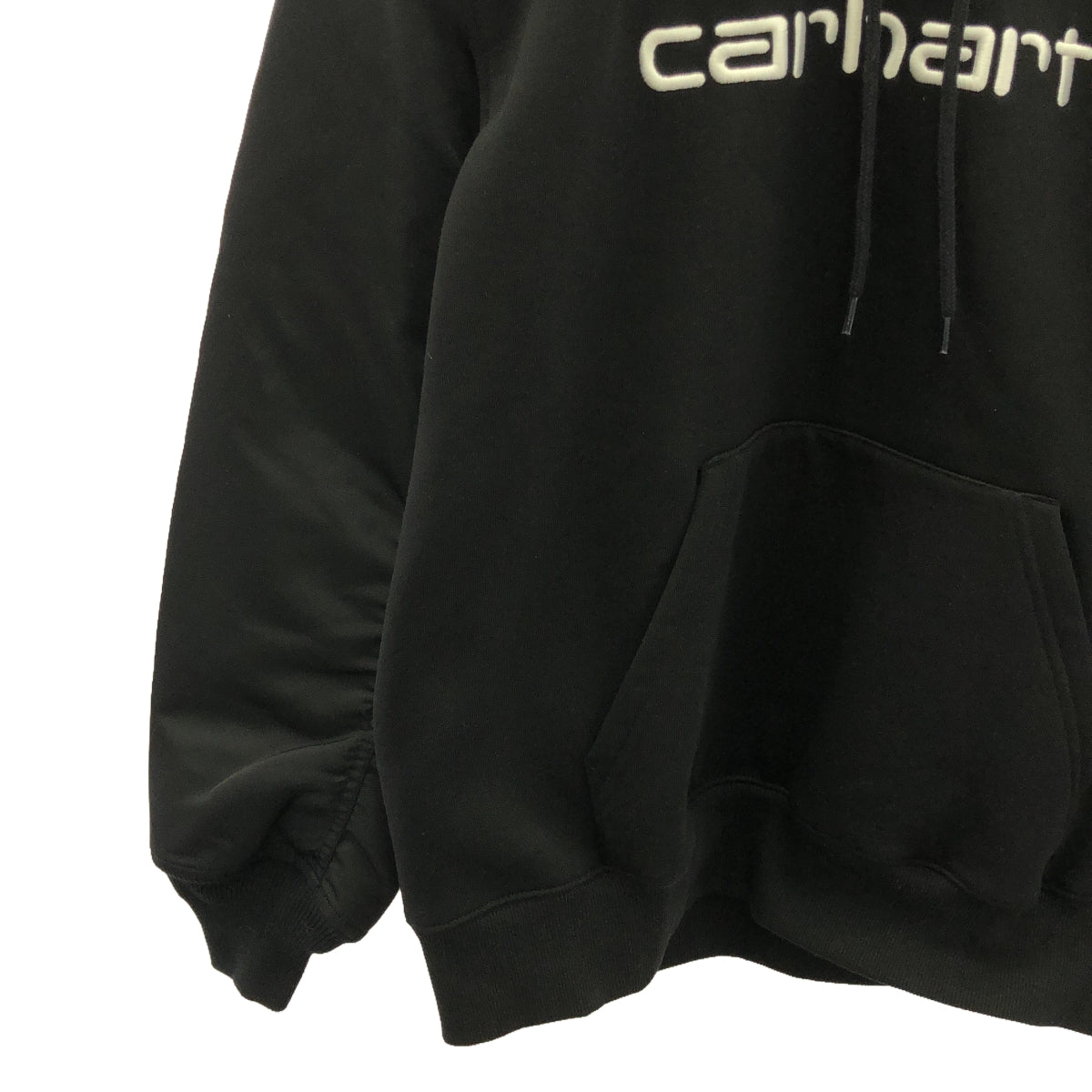 【新品】  JUNYA WATANABE MAN / ジュンヤワタナベマン | 2024SS | × Carhartt カスタマイズ ナイロンツイル パーカー | S | ブラック | メンズ