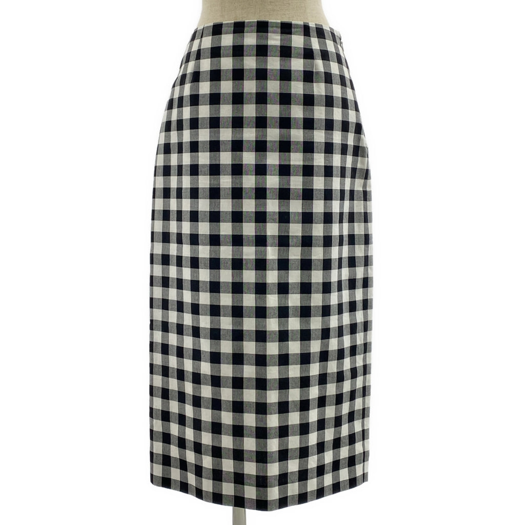 PRADA / プラダ | 2023SS | コットン チェック トライアングル スリット スカート | 38S | レディース