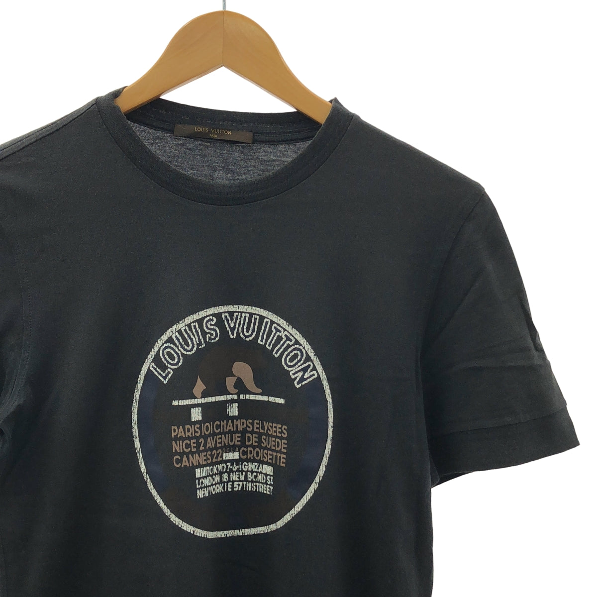 Louis Vuitton / ルイヴィトン | コットン ロゴ プリント Tシャツ | XS | メンズ