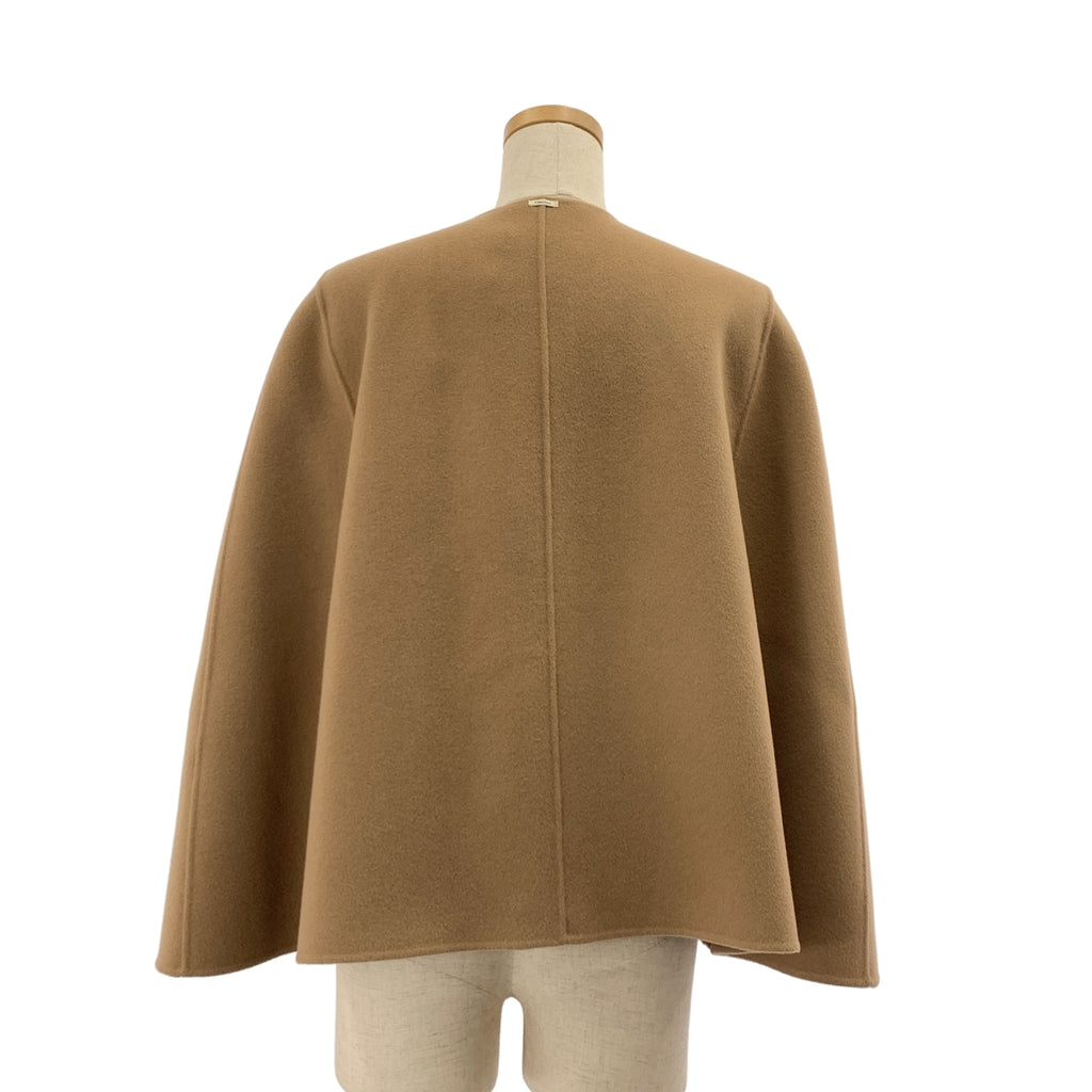 【成色極佳】S MAX MARA / S Max Mara | HELENE 羊毛披肩外套 | M碼 | 棕色 | 女款