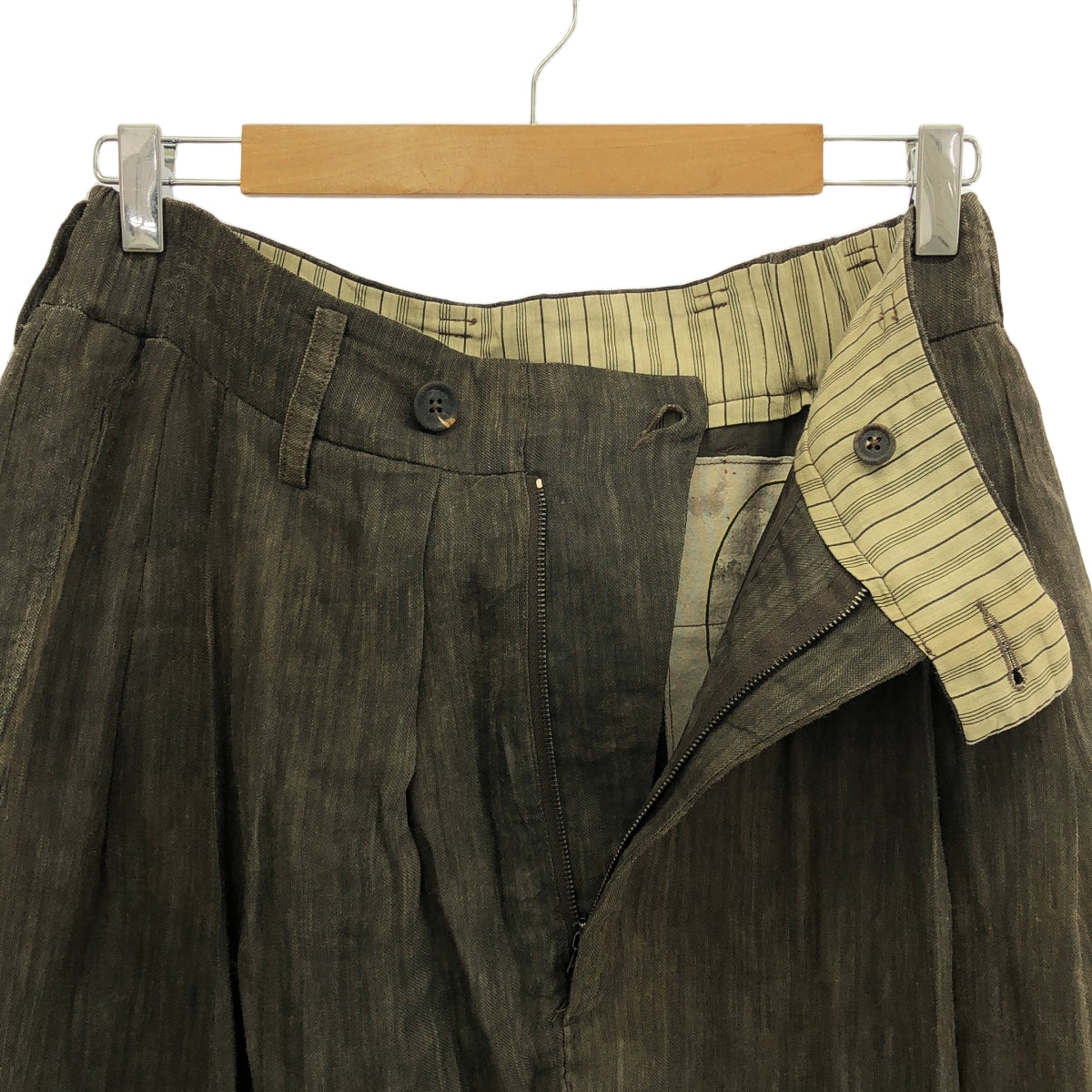 ziggy chen / ジギーチェン | 2023SS | CLASSIC PLEATED WIDE TROUSERS / タック ワイド パンツ | 44 | メンズ