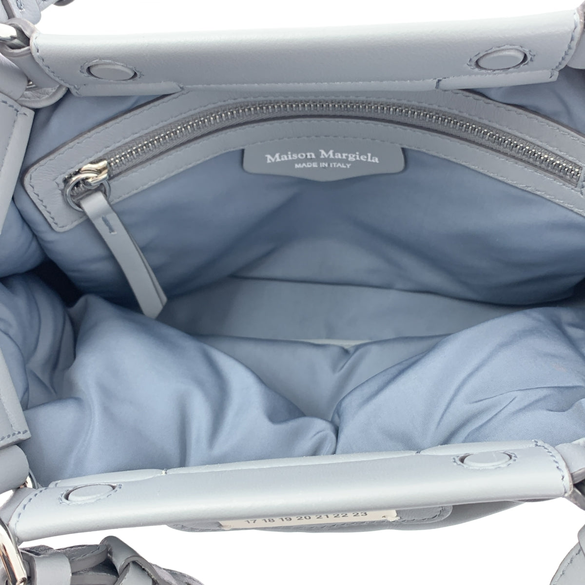 【美品】  Maison Margiela / メゾンマルジェラ | 2024SS | GLAM SLAM HAND BAG SMALL グラムスラム スモール ハンドバッグ | ライトブルー | レディース