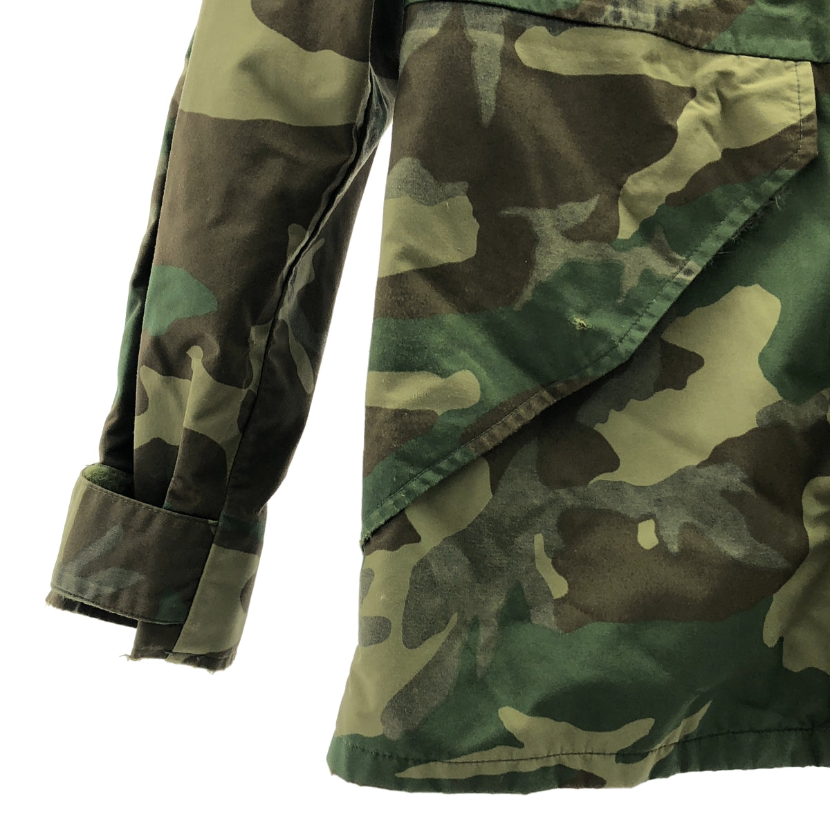 美國陸軍 | 1992 年復古 ECWCS Gen 1 派克大衣，後期型號，迷彩，男士 | 小號，長款 | 綠色