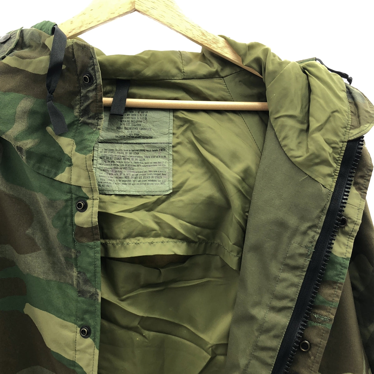 U.S.ARMY / アメリカ軍 | 1992年製 ヴィンテージ ECWCS GEN1 PARKA 後期型 エクワックス 迷彩 パーカー ジャケット | SMALL LONG | グリーン系 | メンズ