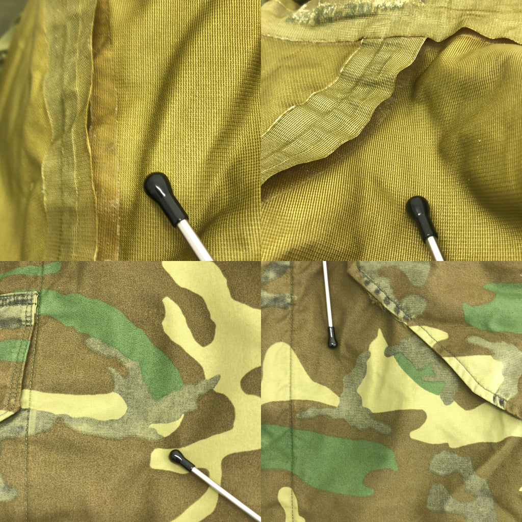 美國陸軍 | 1992 年復古 ECWCS Gen 1 派克大衣，後期型號，迷彩，男士 | 小號，長款 | 綠色
