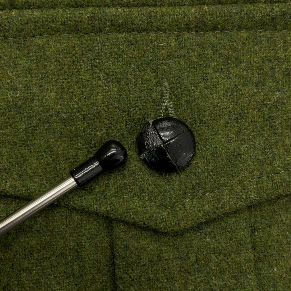 FRANK LEDER / フランクリーダー | ウール くるみボタン スラックス パンツ | S | メンズ