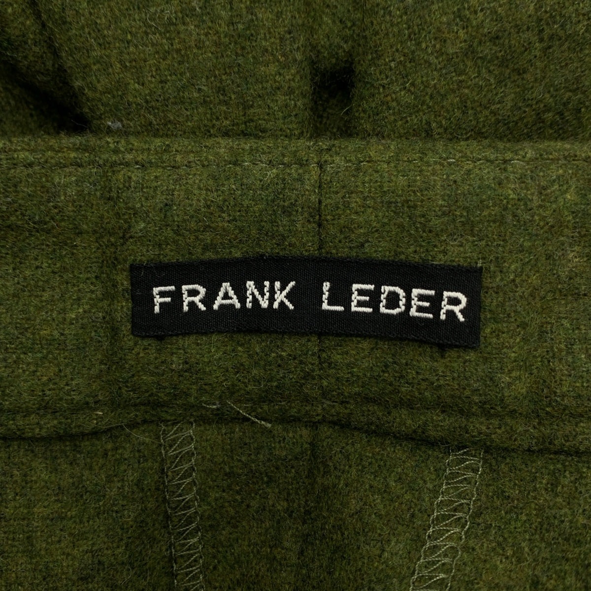 FRANK LEDER / フランクリーダー | ウール くるみボタン スラックス パンツ | S | メンズ