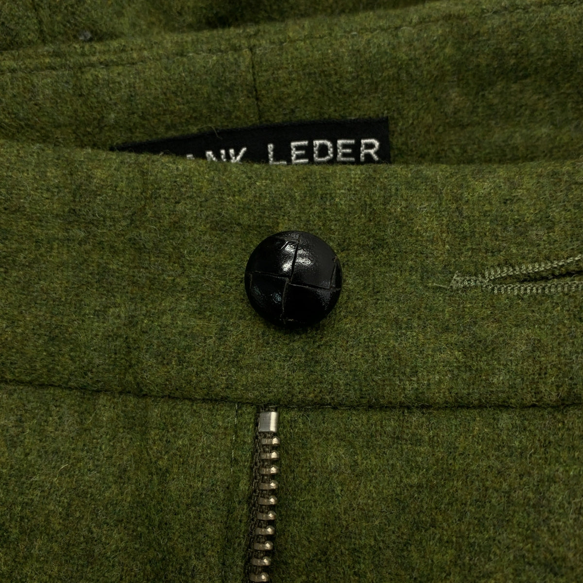 FRANK LEDER / フランクリーダー | ウール くるみボタン スラックス パンツ | S | メンズ