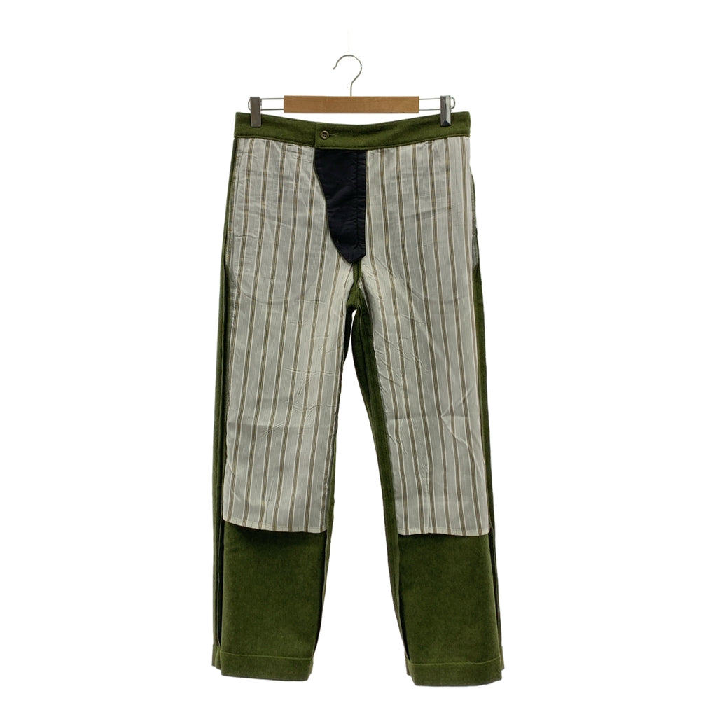 FRANK LEDER / フランクリーダー | ウール くるみボタン スラックス パンツ | S | メンズ