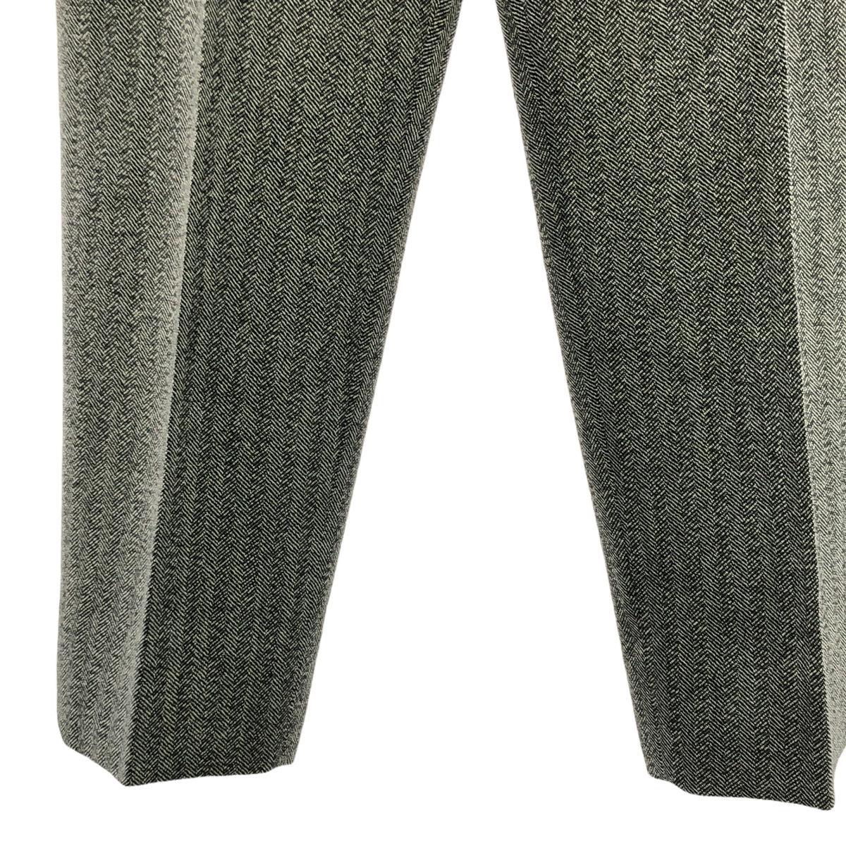 [品相良好] HEUGN | 2024秋冬 | Aaron 人字紋羊毛褲 |尺寸 2 |灰色 |男士