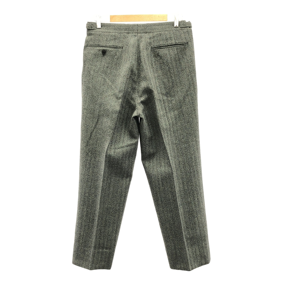 [品相良好] HEUGN | 2024秋冬 | Aaron 人字紋羊毛褲 |尺寸 2 |灰色 |男士