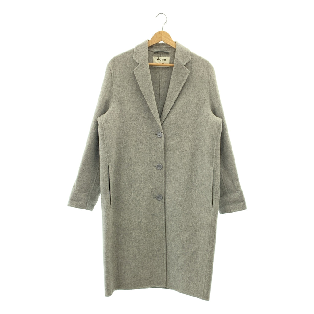 Acne Studios / アクネストゥディオズ | AVALON DOUBLE ウール カシミヤ チェスターコート | 32 | レディース