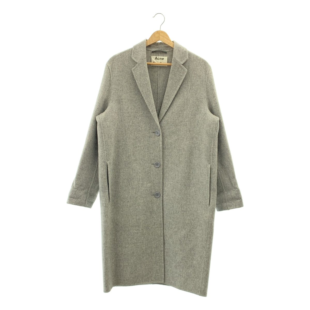 Acne Studios / アクネストゥディオズ | AVALON DOUBLE ウール カシミヤ チェスターコート | 32 | レディース