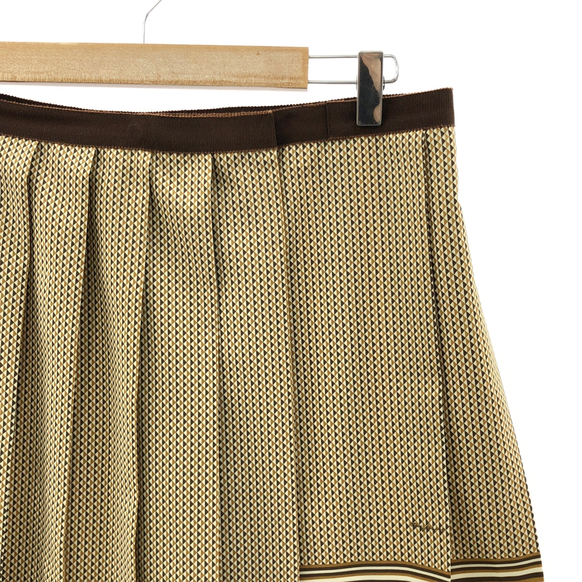 MARC JACOBS / マークジェイコブス | silk 100％ / シルク 総柄 プリーツ スカート | 4 | レディース