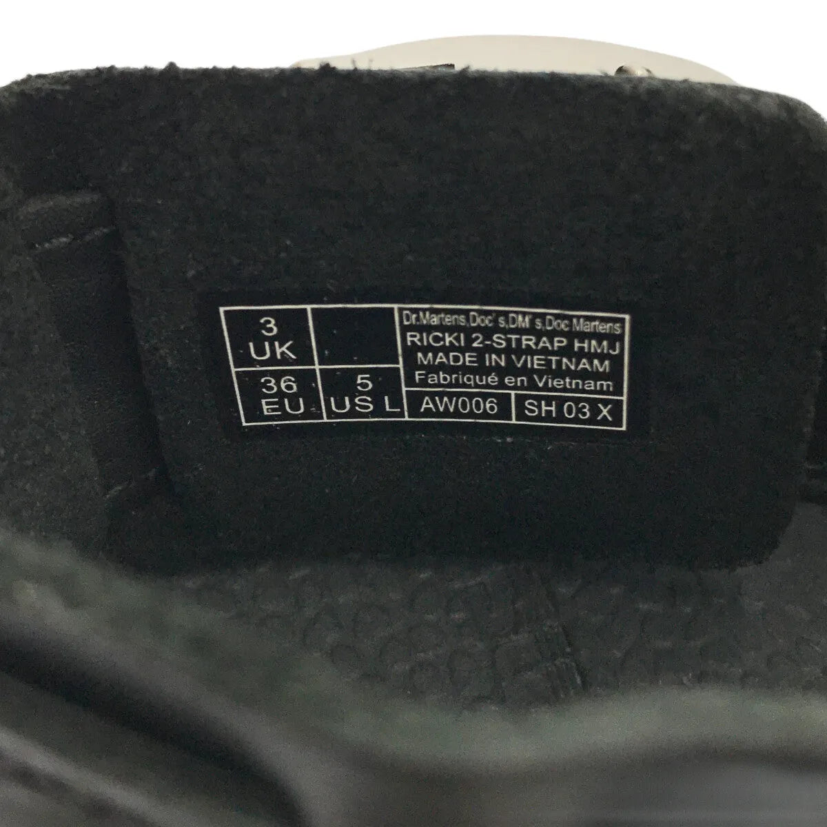 【美品】  Dr.Martens / ドクターマーチン | × HEAVEN BY MARC JACOBS / ヘブンバイマークジェイコブス RICKI ストラップレザーサンダル | 3 | ブラック | レディース