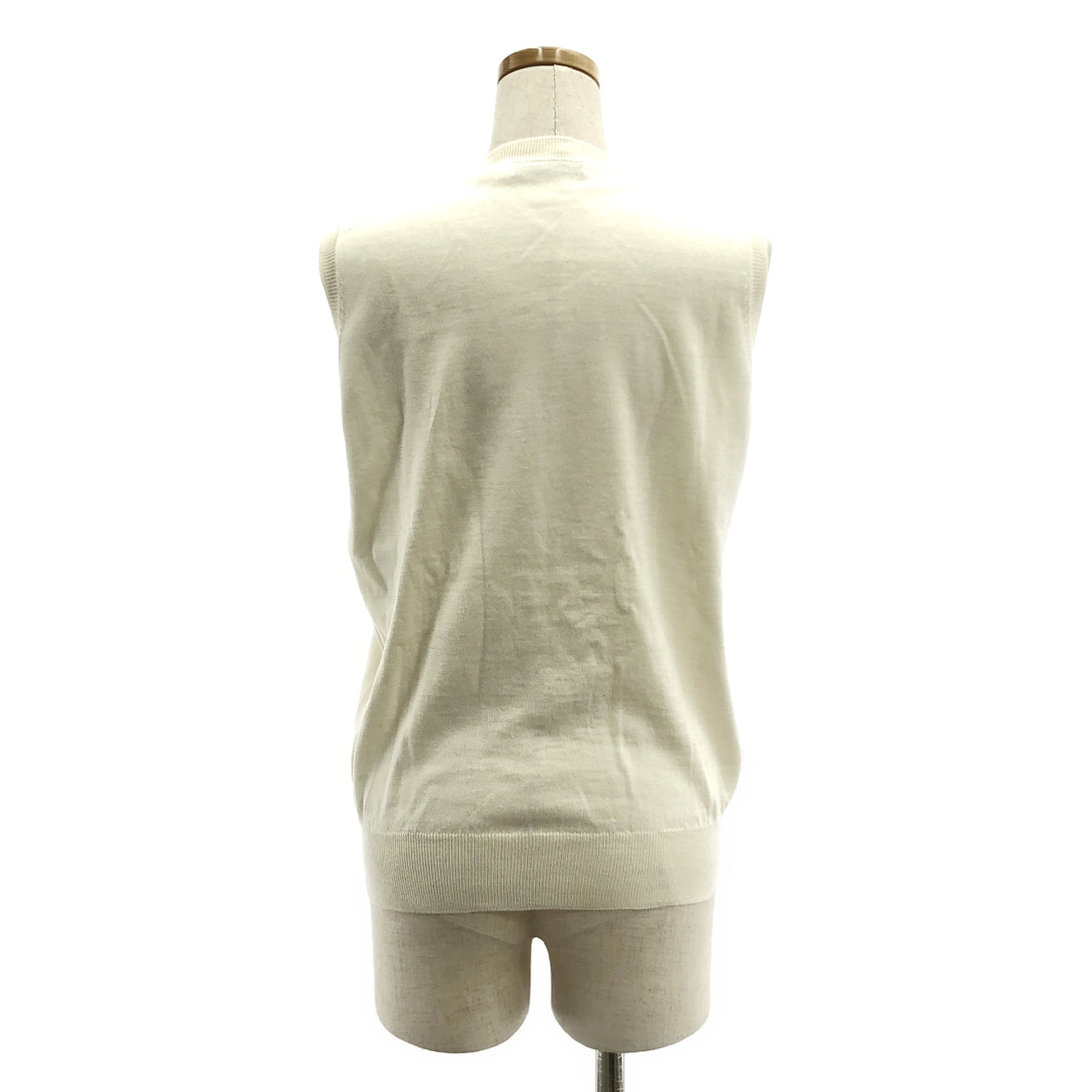 [完好無損] Christian Dior | 亮片裝飾針織背心 | 尺寸 44 | 象牙色 | 女款