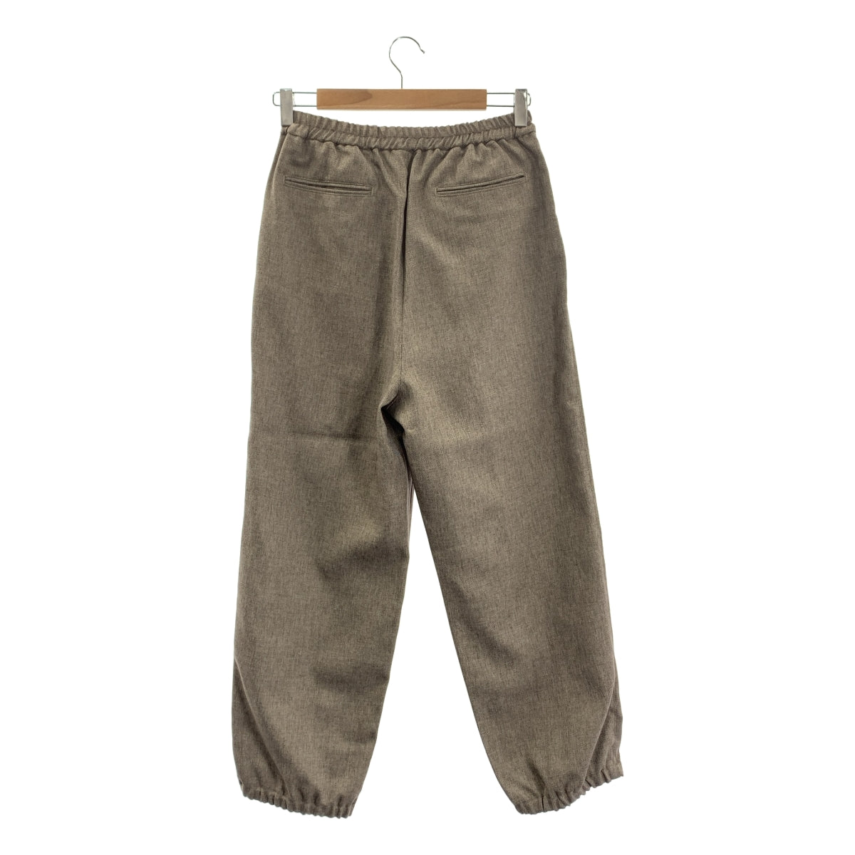 FLORENT | 羊毛中心壓製鬆緊腰休閒褲 | 灰色 | 女款