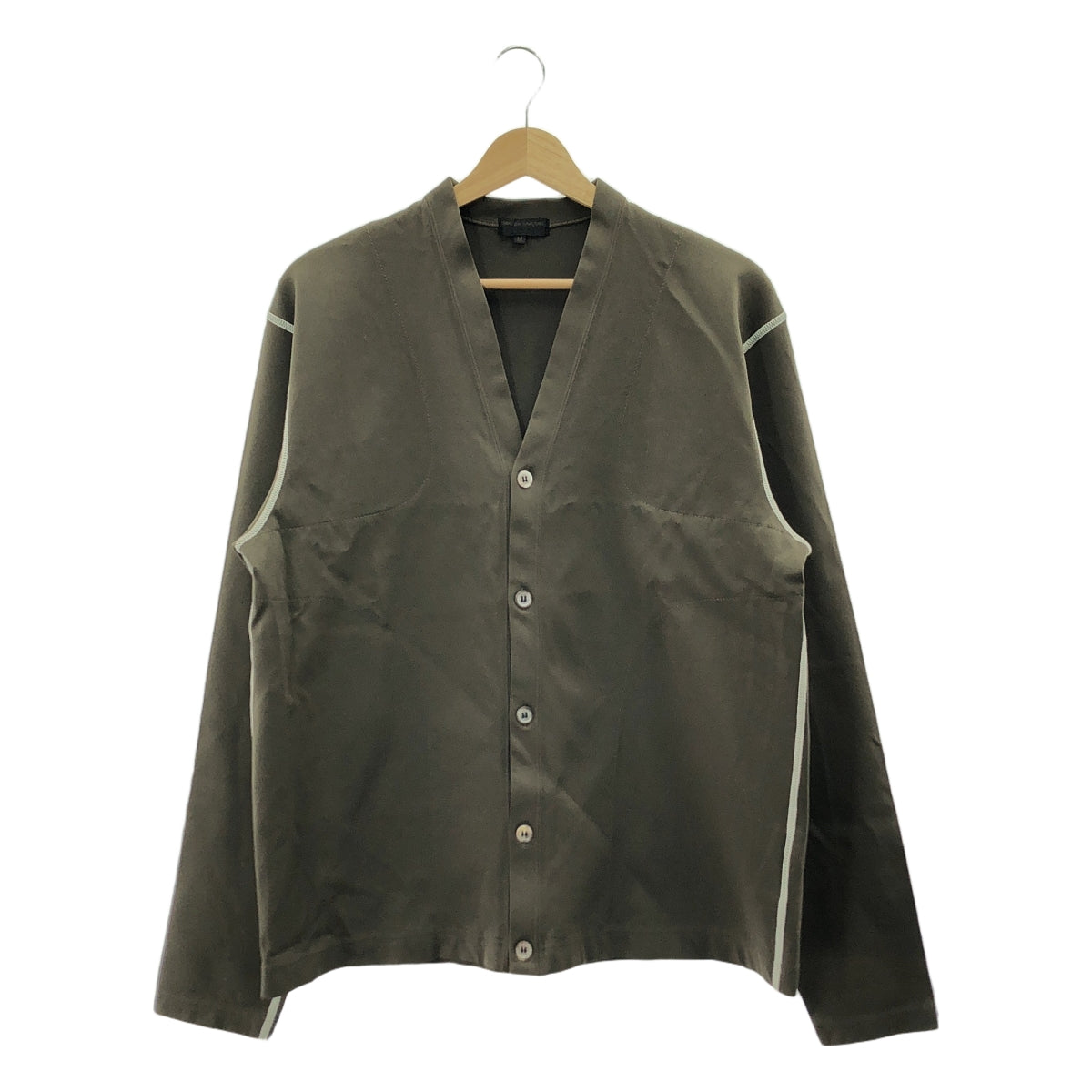 COMME des GARCONS 男士 | 2006 春夏 |平紋針織 5B 開襟衫 |中號 |橄欖|男士