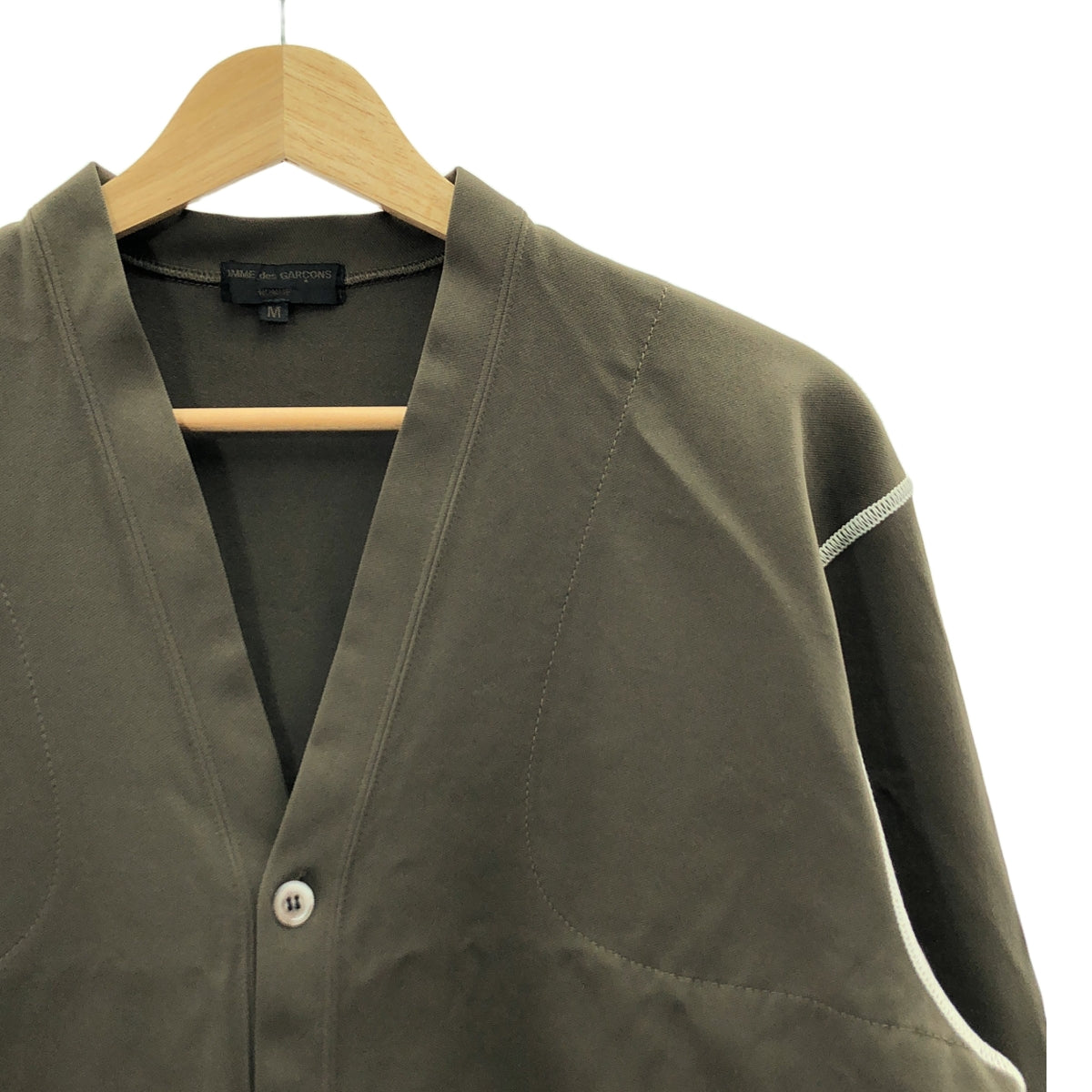 COMME des GARCONS HOMME / コムデギャルソンオム | 2006SS | ジャージー 5B カーディガン | M | オリーブ | メンズ