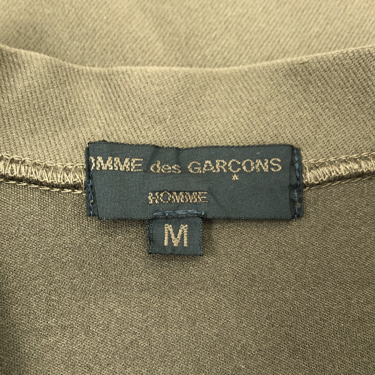 COMME des GARCONS 男士 | 2006 春夏 |平紋針織 5B 開襟衫 |中號 |橄欖|男士