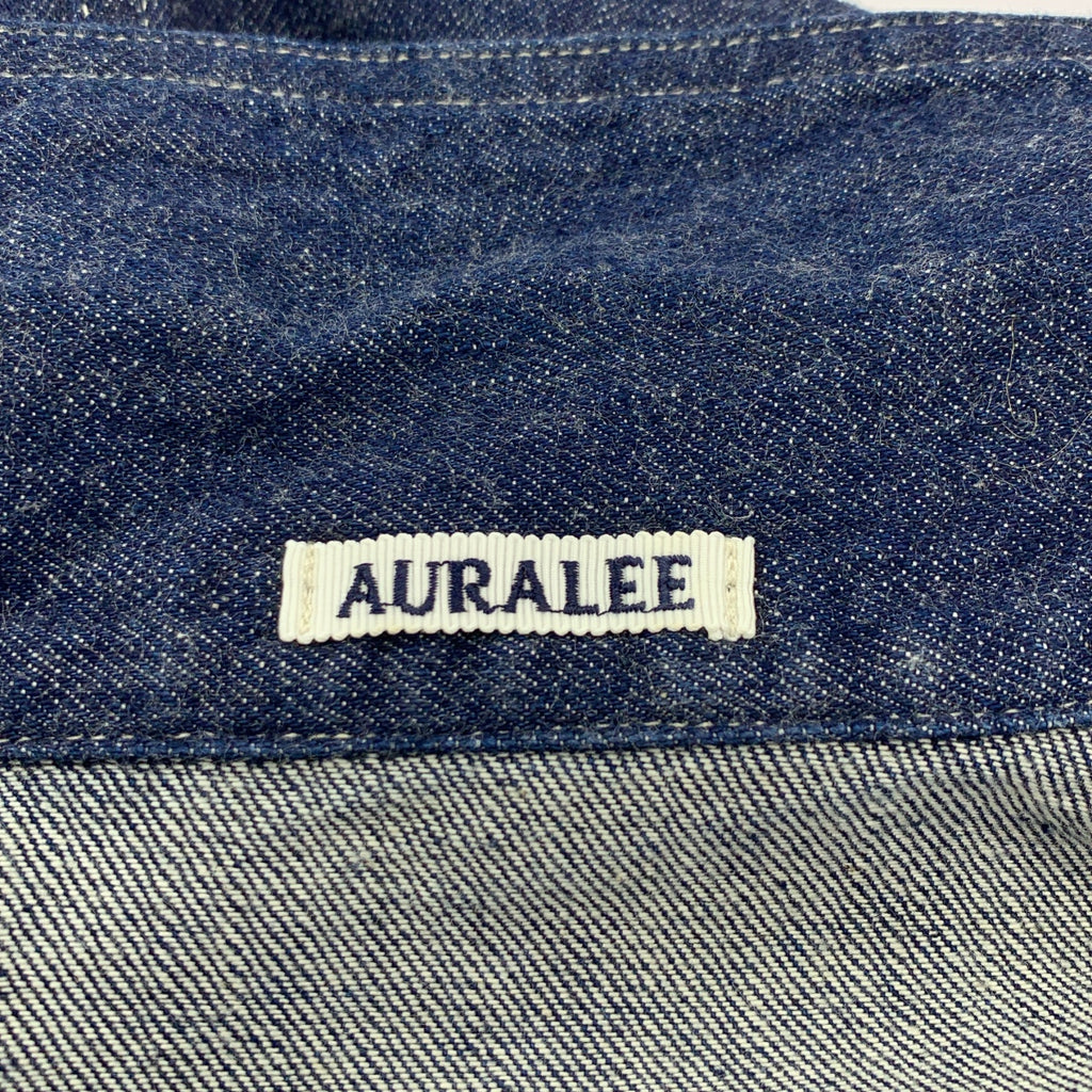【美品】  AURALEE / オーラリー | 2022SS | SELVEDGE LIGHT DENIM BLOUSON / セルビッチ デニム ブルゾン ジャケット | 0 | インディゴ | レディース