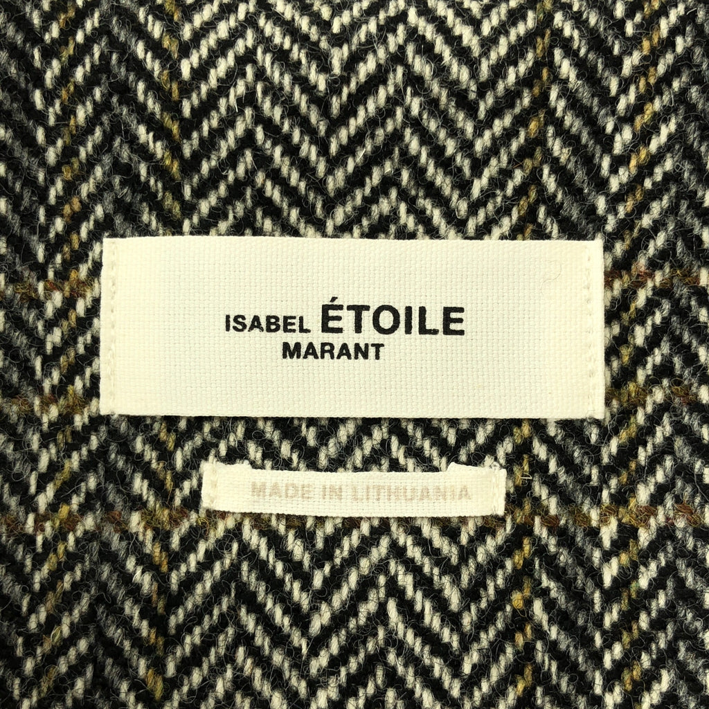 ISABEL MARANT ETOILE | 羊毛人字紋 1B 單排扣修身西裝外套 | 尺寸 36 |