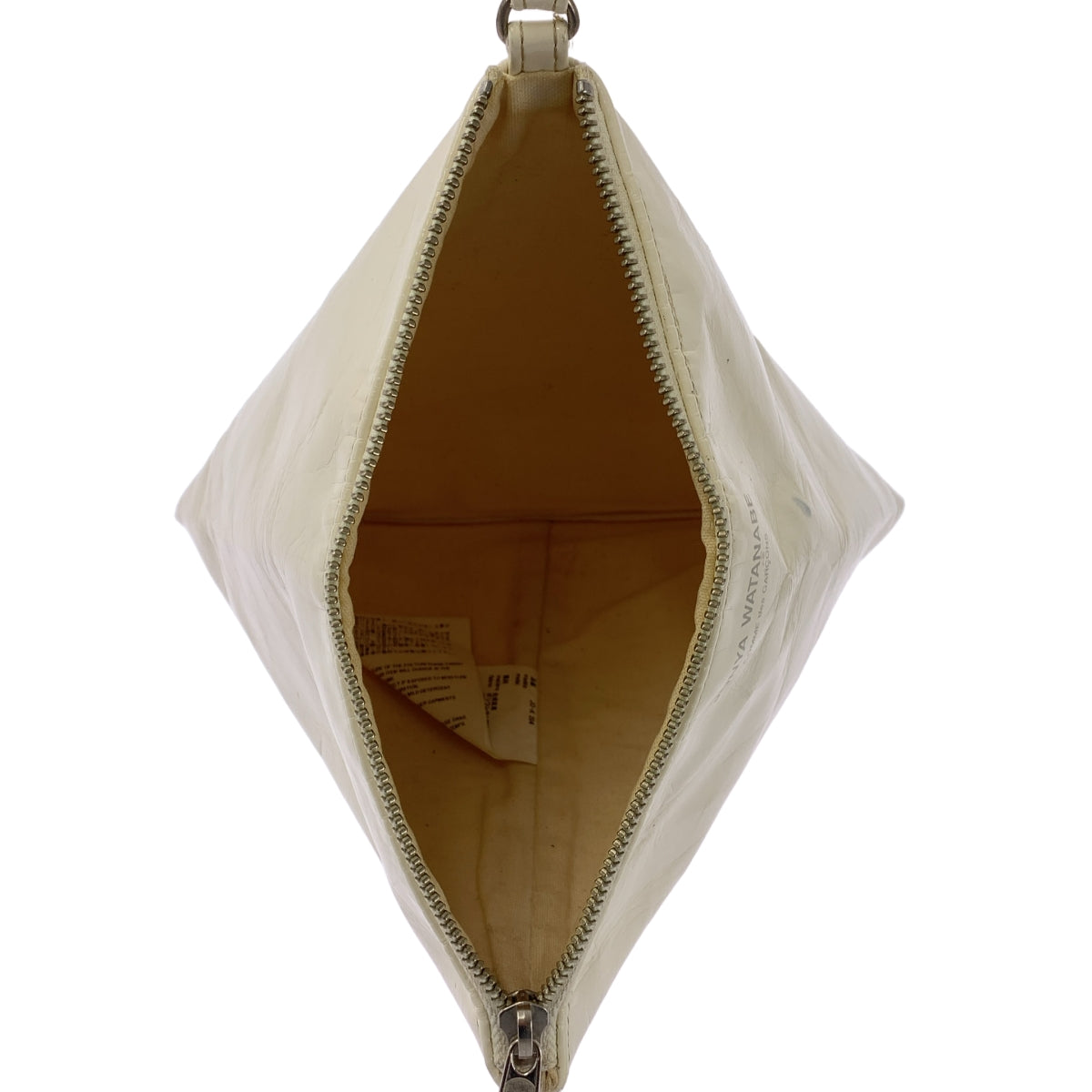 JUNYA WATANABE COMME des GARCONS / 준야 와타나베 | 특허 가죽 삼각형 가방 | 화이트 | 여성
