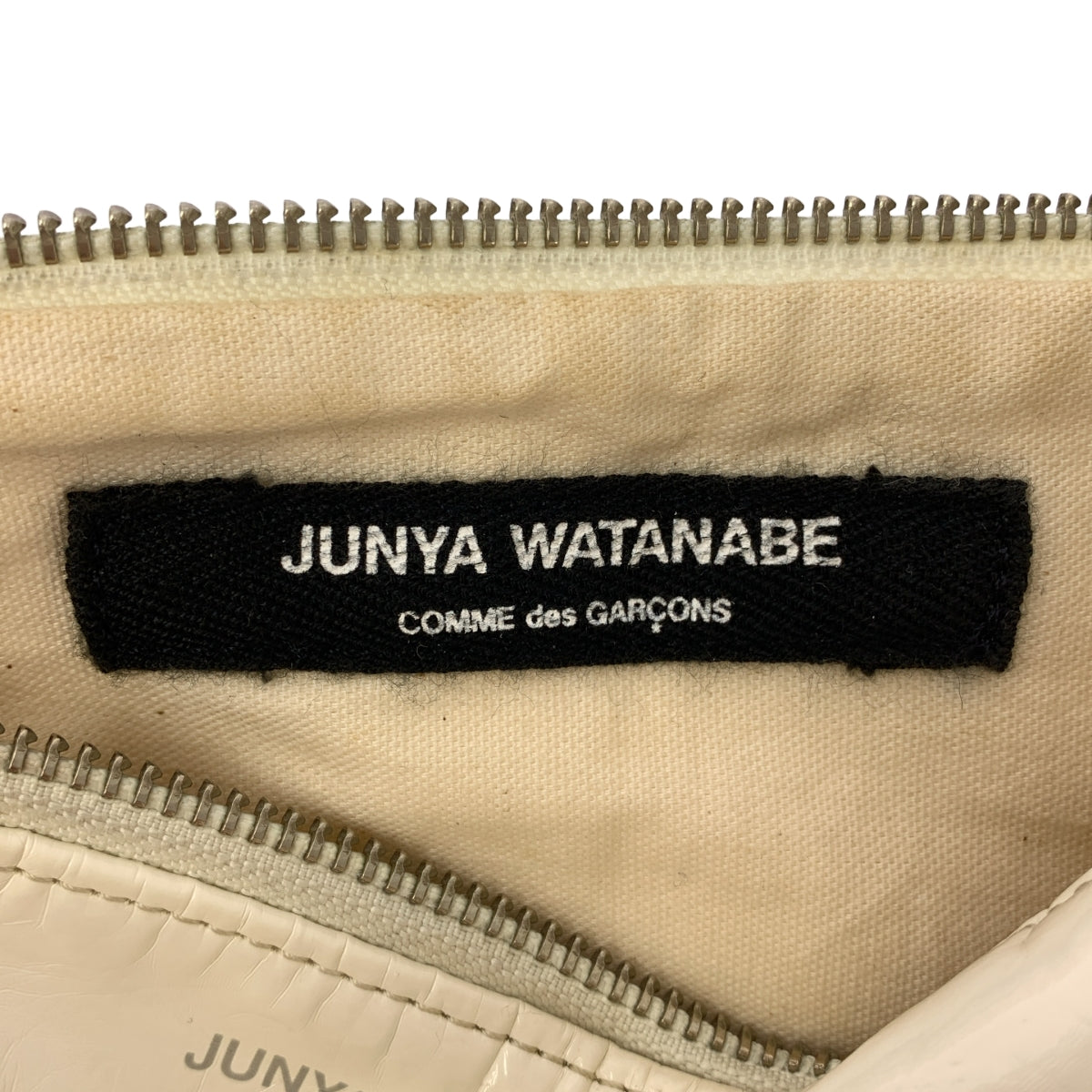 JUNYA WATANABE COMME des GARCONS / 준야 와타나베 | 특허 가죽 삼각형 가방 | 화이트 | 여성