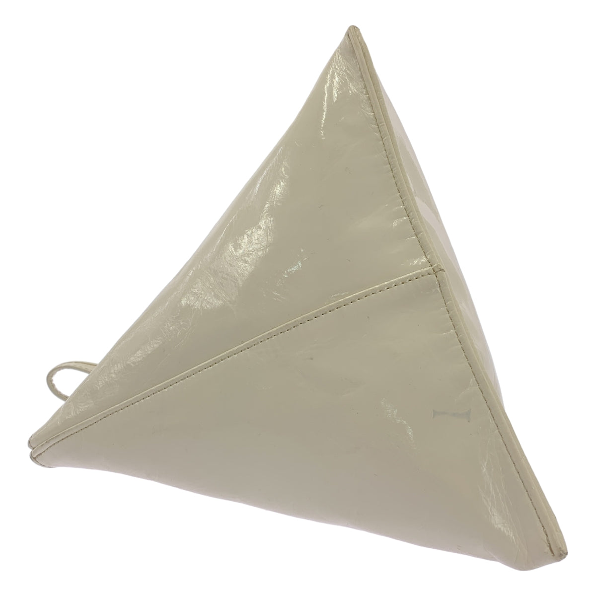 JUNYA WATANABE COMME des GARCONS / ジュンヤワタナベ | パテントレザー トライアングル バッグ | ホワイト | レディース