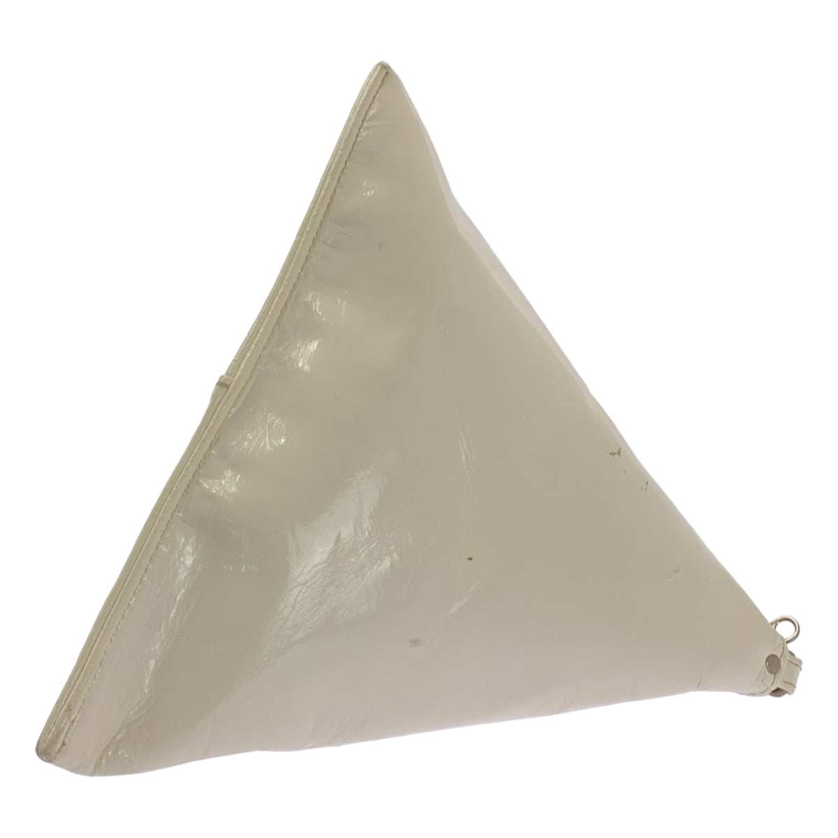 JUNYA WATANABE COMME des GARCONS / ジュンヤワタナベ | パテントレザー トライアングル バッグ | ホワイト | レディース