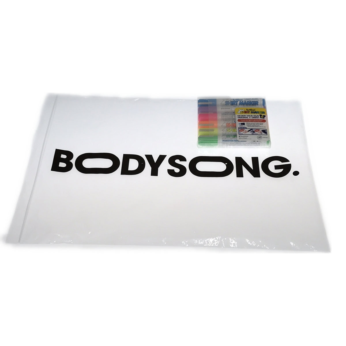 [Good Condition] BODYSONG. | Pen included / Printed oversized T-shirt | M | White | Men's