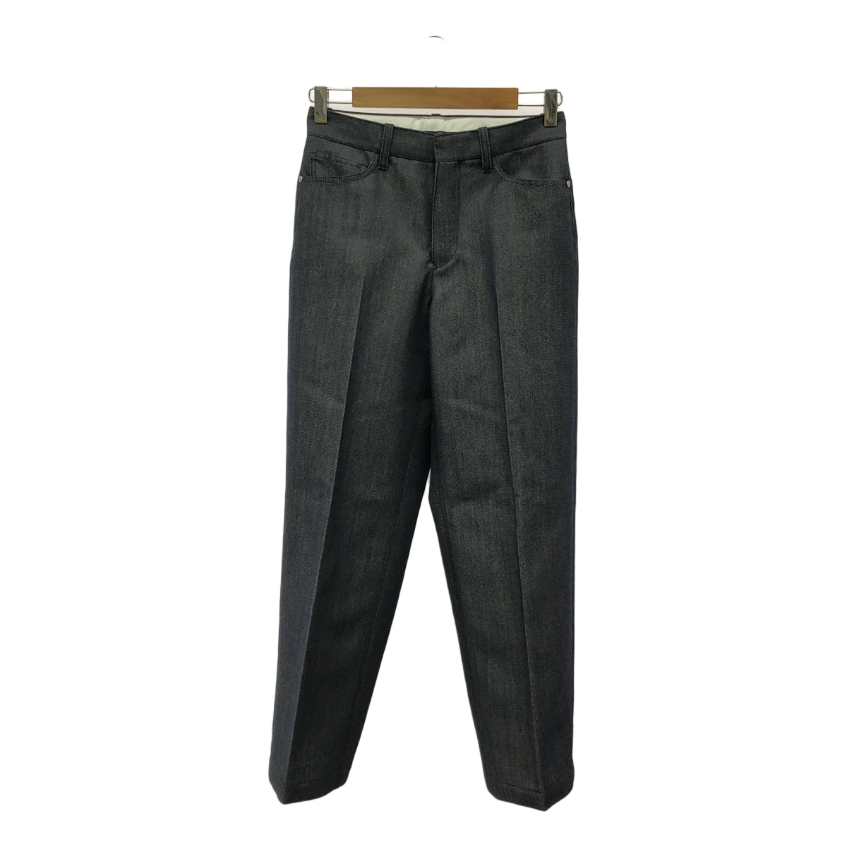 Drawer / ドゥロワー | ウールモヘヤ デニムパンツ | 34 | ネイビー | レディース