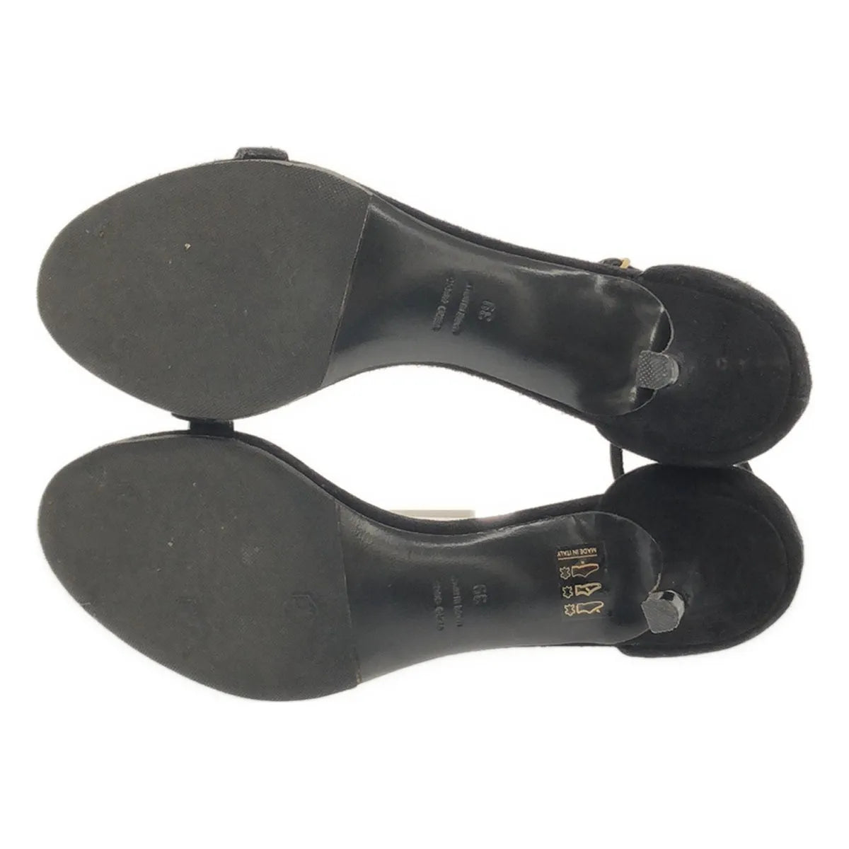 BALDAN / バルダン | スエードストラップサンダル | 39 | ブラック | レディース