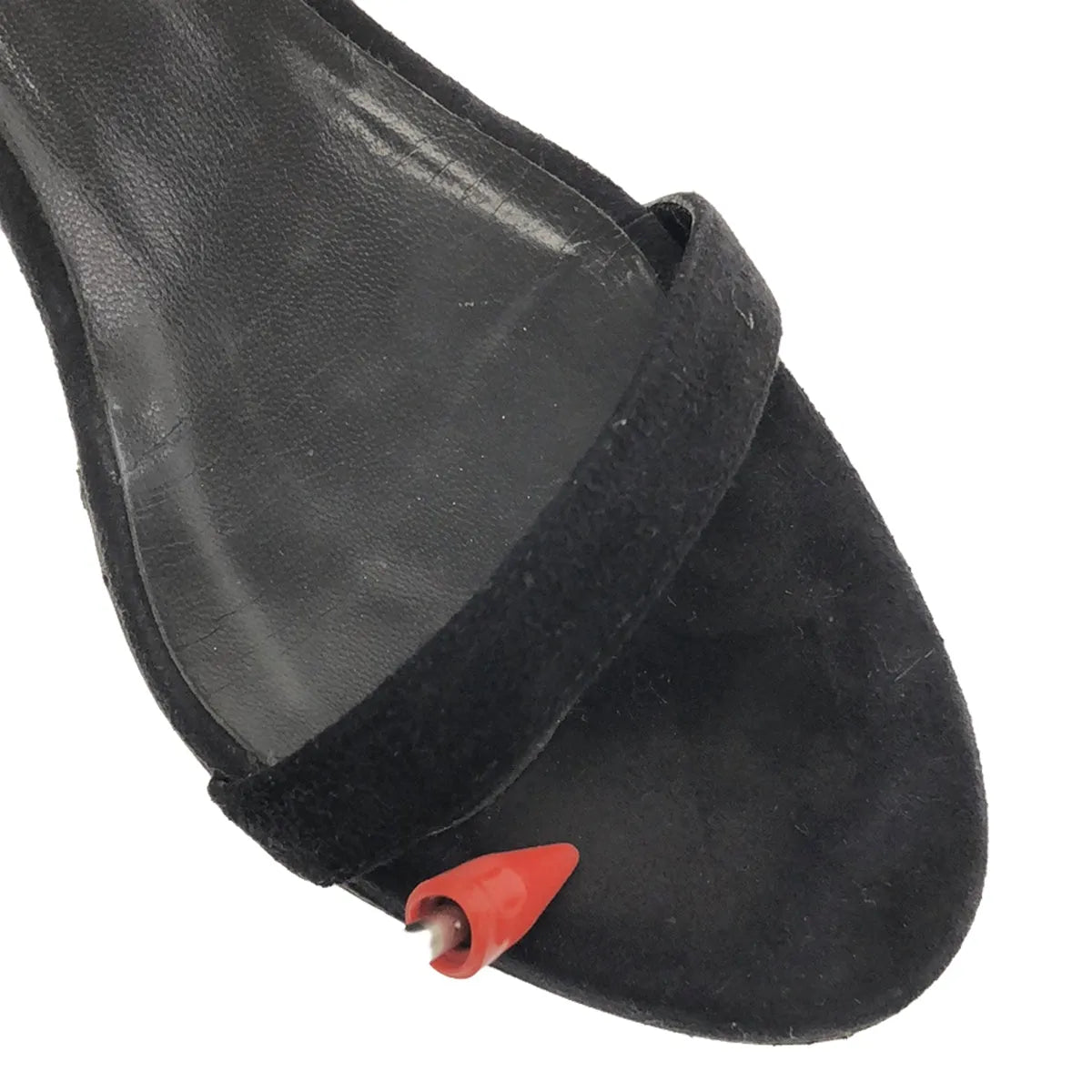 BALDAN / バルダン | スエードストラップサンダル | 39 | ブラック | レディース