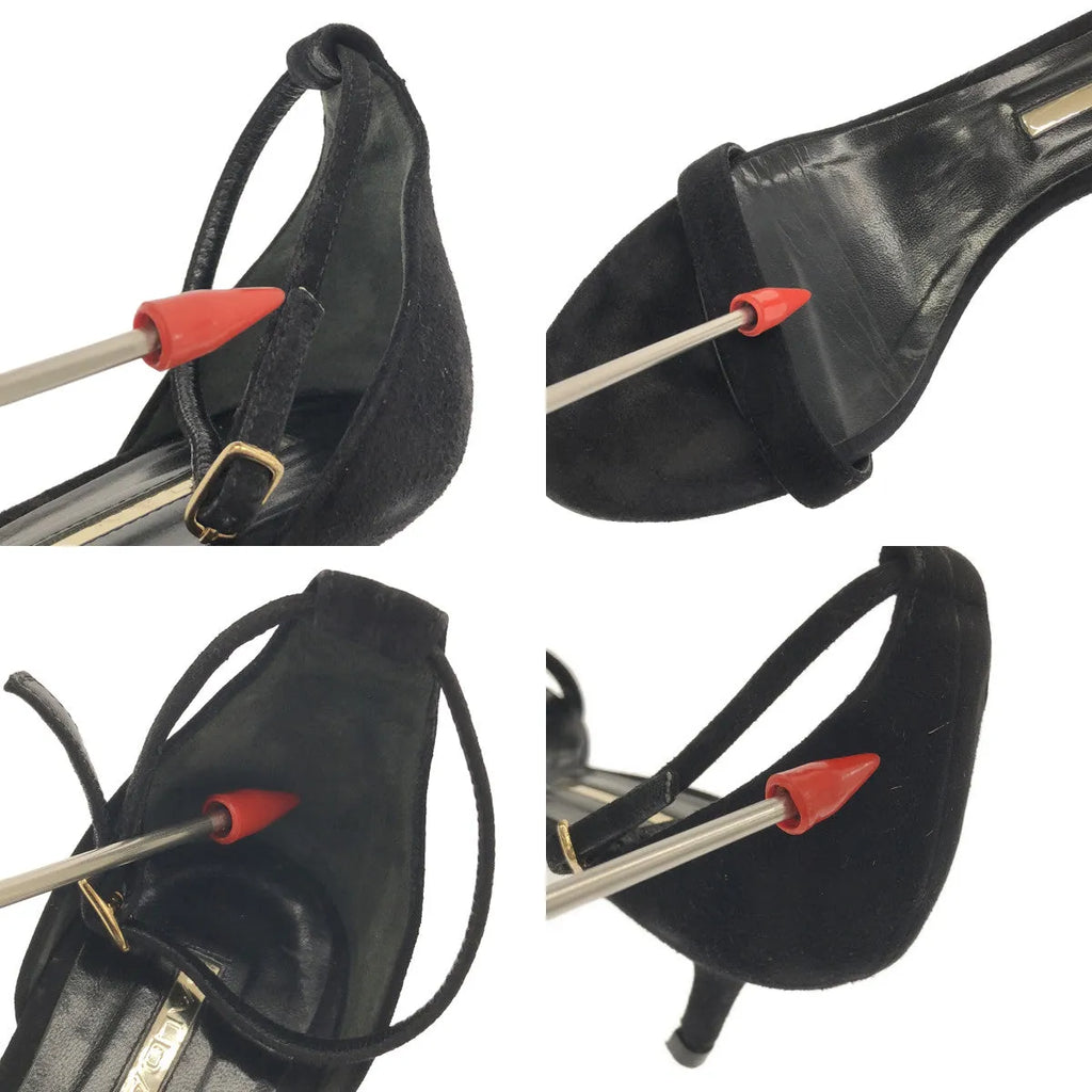 BALDAN / バルダン | スエードストラップサンダル | 39 | ブラック | レディース