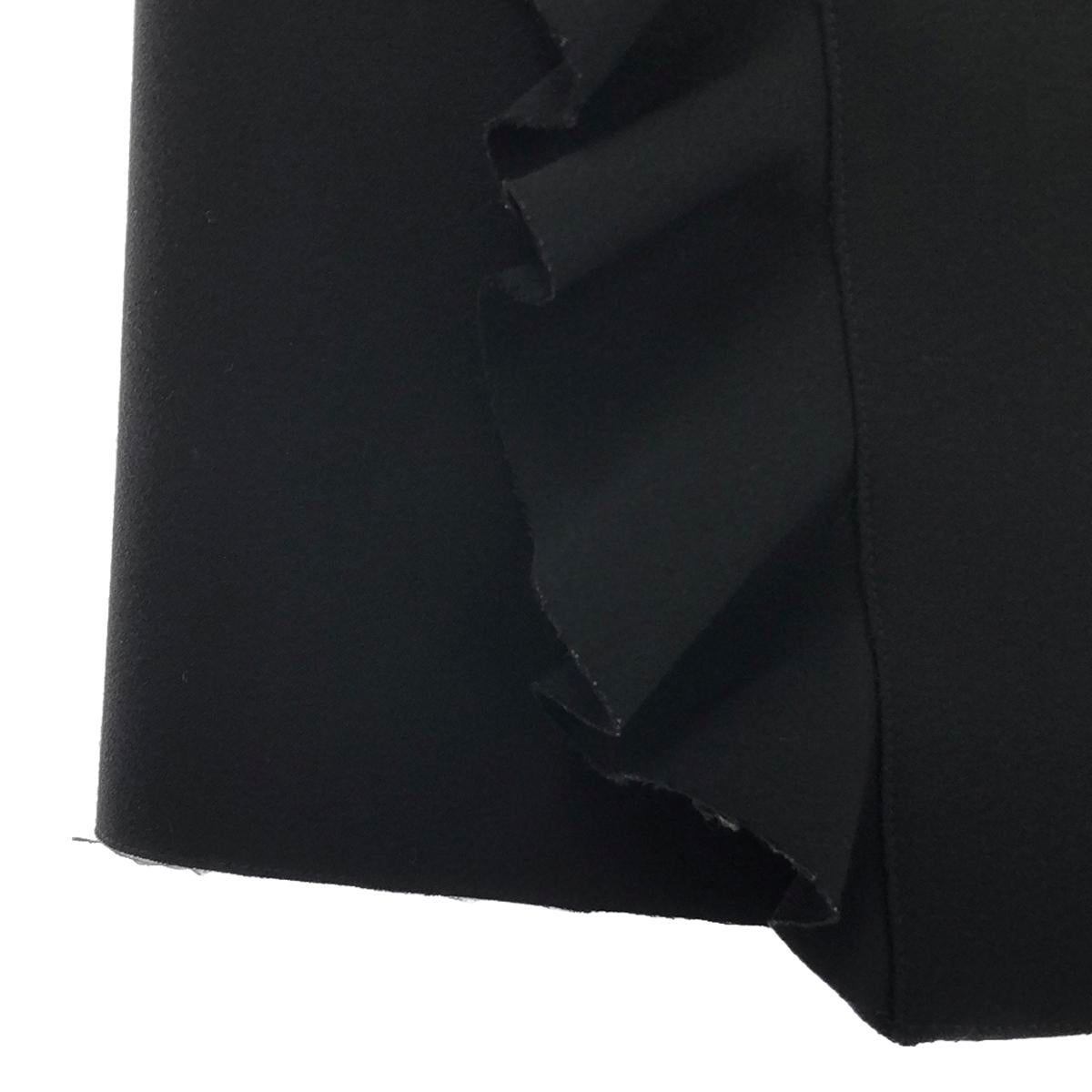 MSGM / 엠에스지엠 | 프릴 랩 롱 스커트 | 38 | 블랙 | 여성